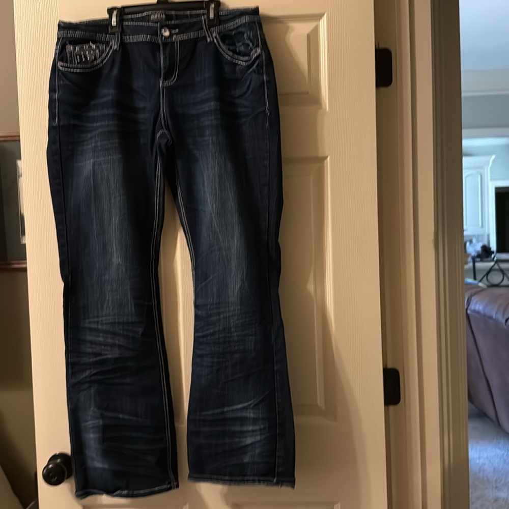 ZCO Jeans Women's High Rise Dark Blue Denim